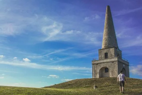 Summit view of Killiney Hill, Co.Dublin, in Ireland during the summer. Fotos Stock