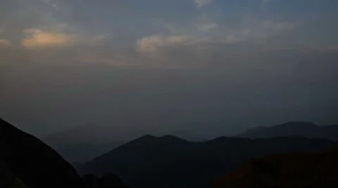 The summit of Yellow Mountain at dawn, Anhui Province, China Stock-Footage 33762238