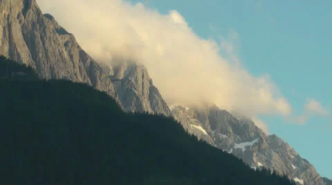 Summit of Zugspitze, Germany, timelapse Stock Footage 25641332