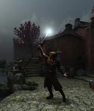 Summoning the Light Stock-Illustration