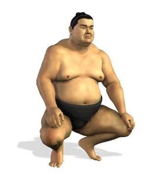 Sumo Wrestler 2 Stock Illustration