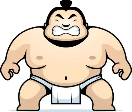 Sumo Wrestler Stock Illustration