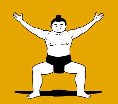 Sumo wrestler Stock-Illustration