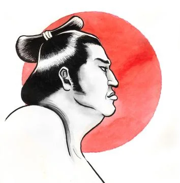 Sumo wrestler Stock Illustration