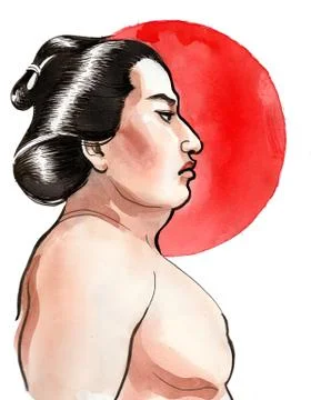 Sumo wrestler Illustrazione stock