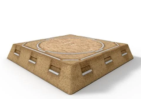 Sumo Wrestling Ring Illustrazione stock