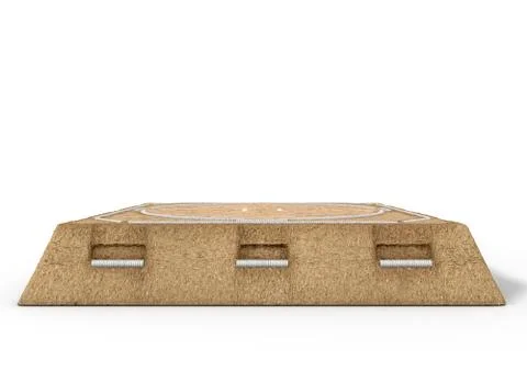 Sumo Wrestling Ring Illustrazione stock