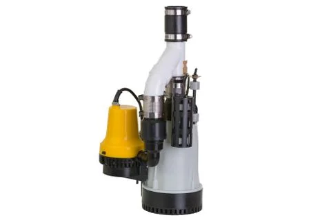 Sump pump with emergency backup pump Stock Photos