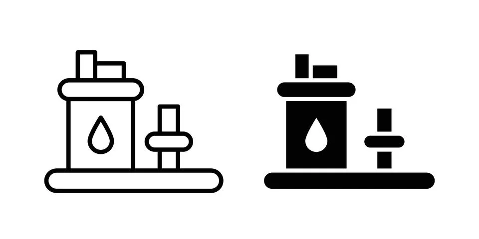 Sump pump icon black vector isolated on white Stock Illustration