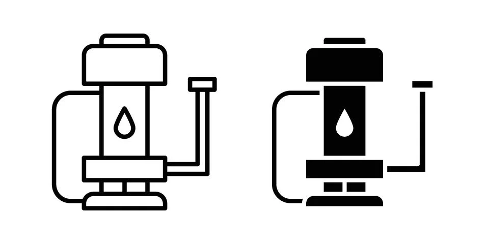 Sump pump icon vector design illustrations Stock Illustration
