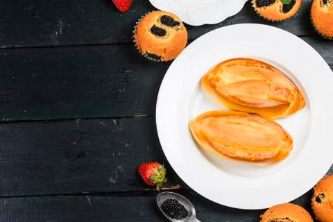 A sumptuous breakfast Stock Photos