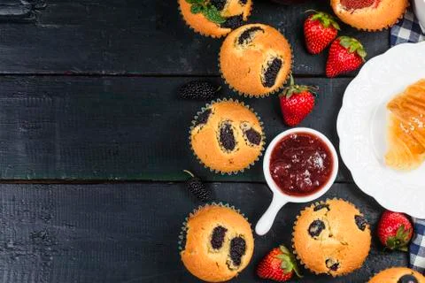 A sumptuous breakfast Stock Photos