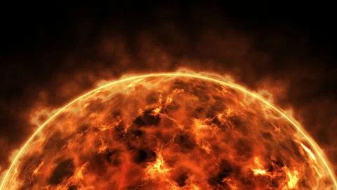 Sun 3 1animation of solar atmosphere with plasma movement Stock Footage 233488980