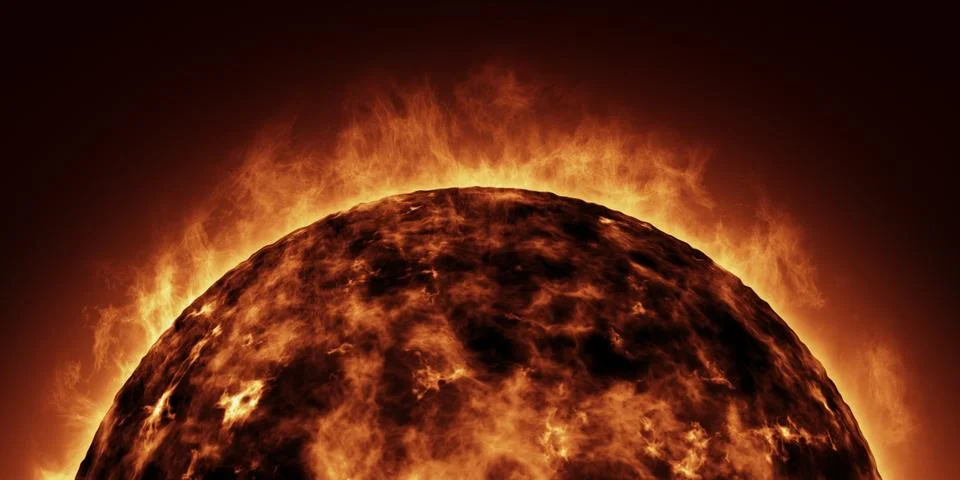 The Sun 3D Rendering Stock-Illustration