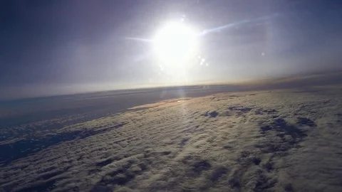 The sun above the clouds 스톡 동영상 76645725