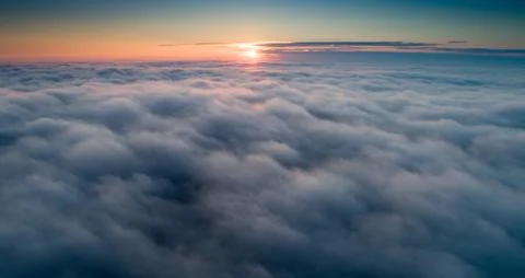 Sun above clouds Foto stock