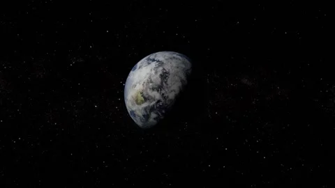 Sun Above Planet Earth. View From Space. Ultra High Definition. Seamless Looped Video stock 169856214