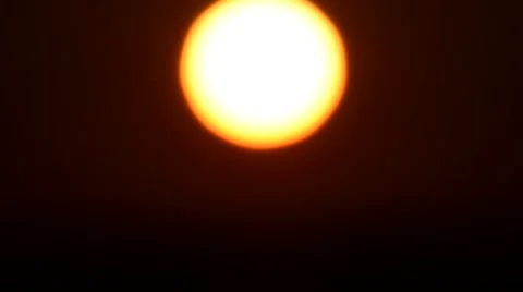 A sun above a sea Stock Footage 52751334