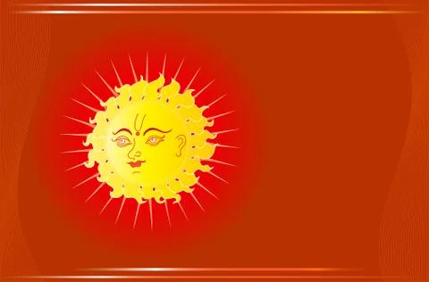 Sun abstract background Stock Illustration