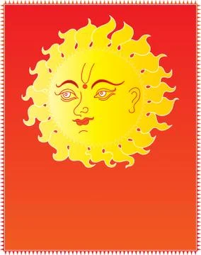 Sun abstract background Stock Illustration