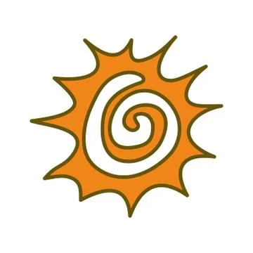 Sun Abstract Design Illustration Template Vector Stock-Illustration
