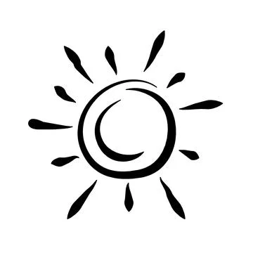 Sun abstract logo icon Stock Illustration