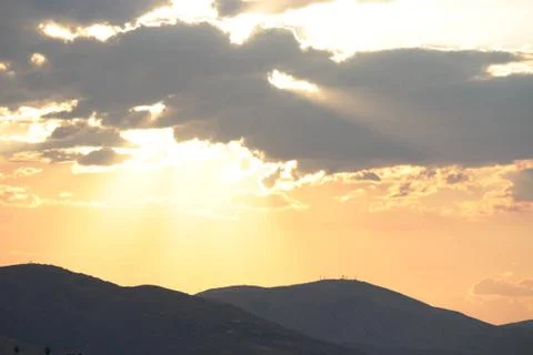 Sun after a storm Stock Photos