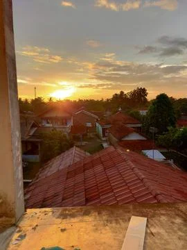 The sun in the afternoon Foto stock