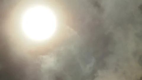 Sun among the clouds Video stock 73269360