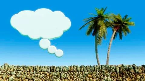 Sun and beach landscape Stock Illustration