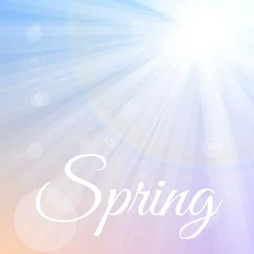 Sun and beams Stock Illustration