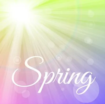Sun and beams Illustrazione stock