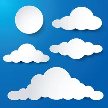 Sun and cloud Stock Illustration