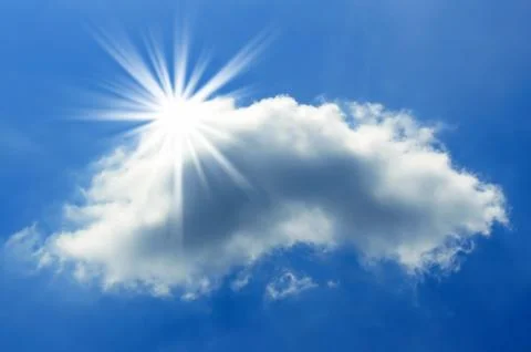 Sun and cloud Stock Photos