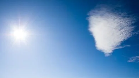 Sun and cloud Stock Photos