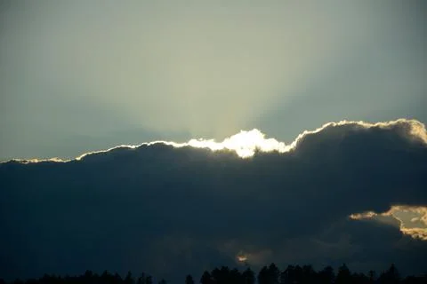 Sun and cloud 写真素材