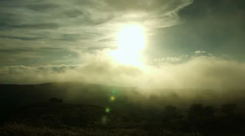Sun and cloud stream at Takabocchikogen Video stock 68446067