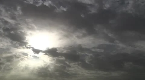 Sun and Clouds. Stock Footage 8972285