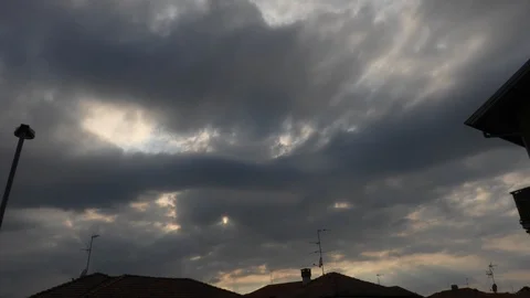 Sun and clouds Stock Footage 114352608