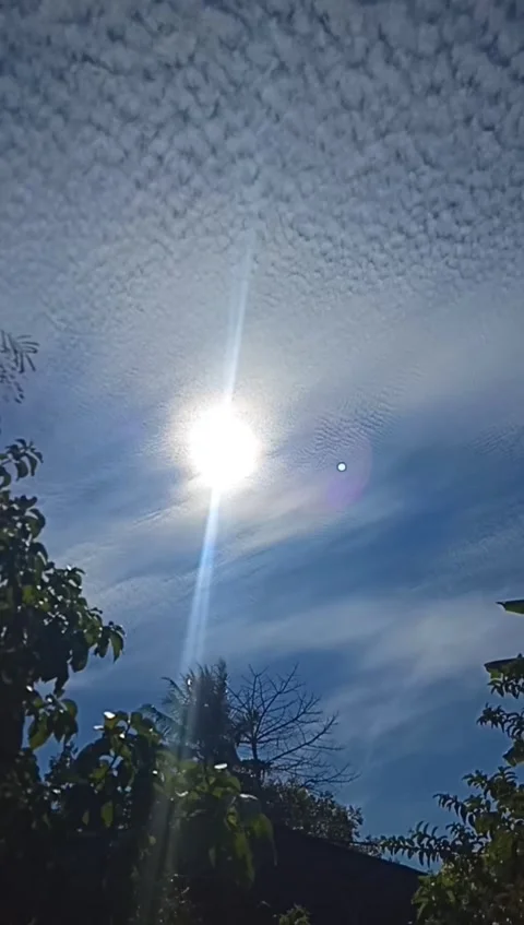 The Sun and Clouds Stock Footage 243695754