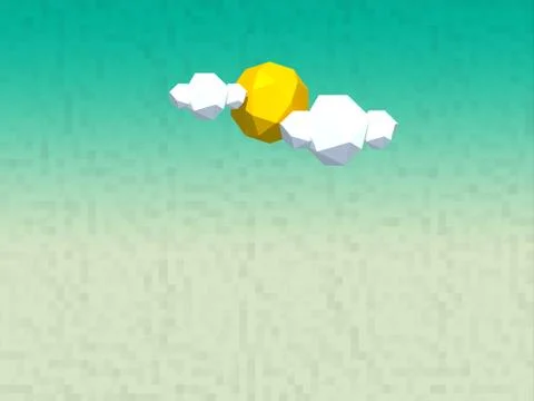 Sun and clouds Stock Illustration