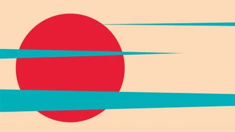 Sun and clouds Stock Illustration