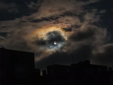 Sun and clouds Stock Photos