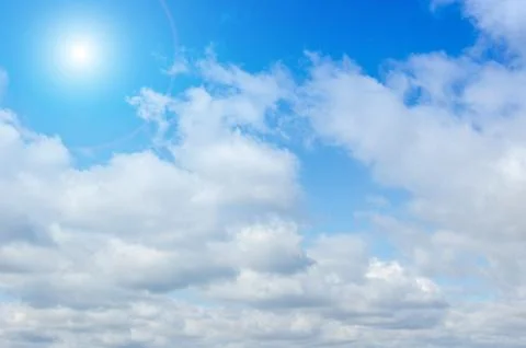 Sun and Clouds Stock Photos