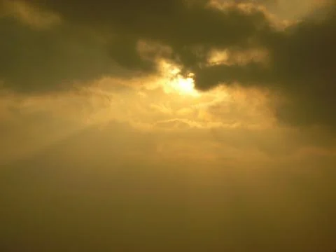 Sun and the clouds Stock Photos