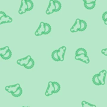 Sun and clouds summer sunlight line seamless pattern 库存插图