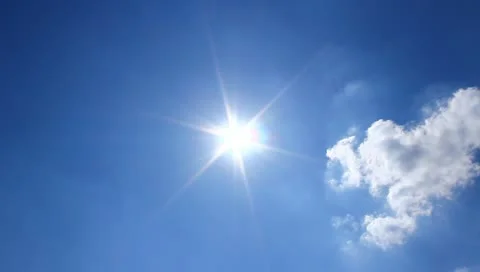The sun and clouds time lapse Stock Footage 10883533