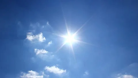 The sun and clouds time lapse Stock Footage 10883540