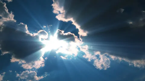 Sun and clouds time-lapse Stock Footage 27106607