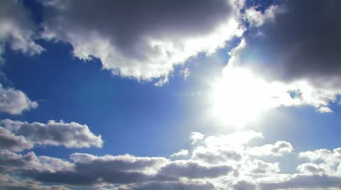 Sun and clouds. Time lapse. Stock Footage 27147673